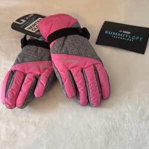 Pink and Gray SummitLoft Gloves